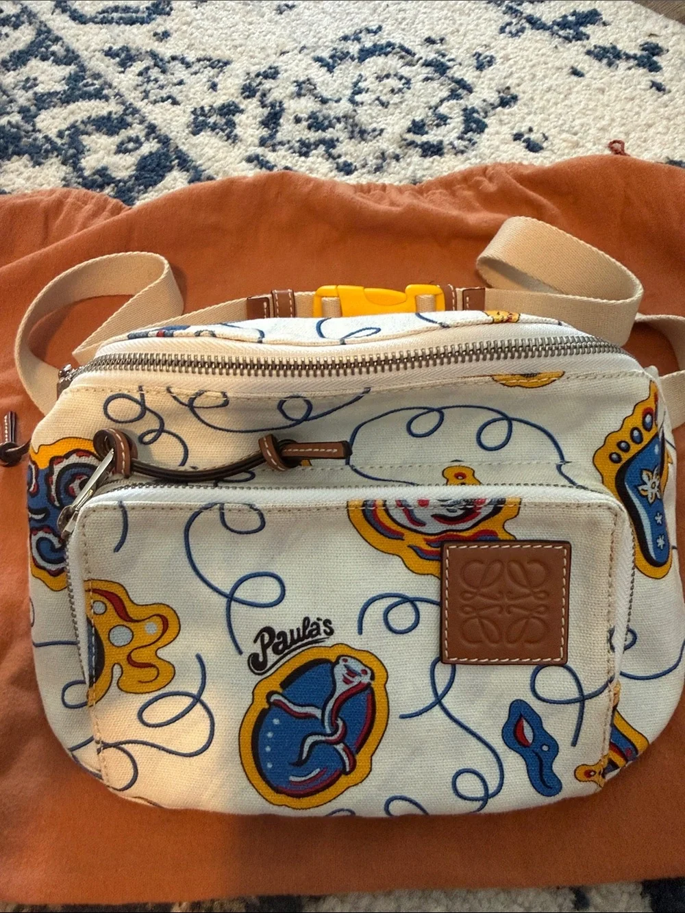 Loewe Paula's Ibiza Multicoloured Canvas Belt Bag - Picture 2 of 9